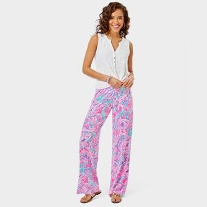 Lorena Breezy Palazzo Pant in Don't Be Jelly size Large